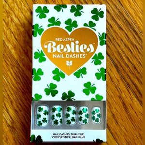 Lucky to have you bestie, Leia- Red Aspen press on nails